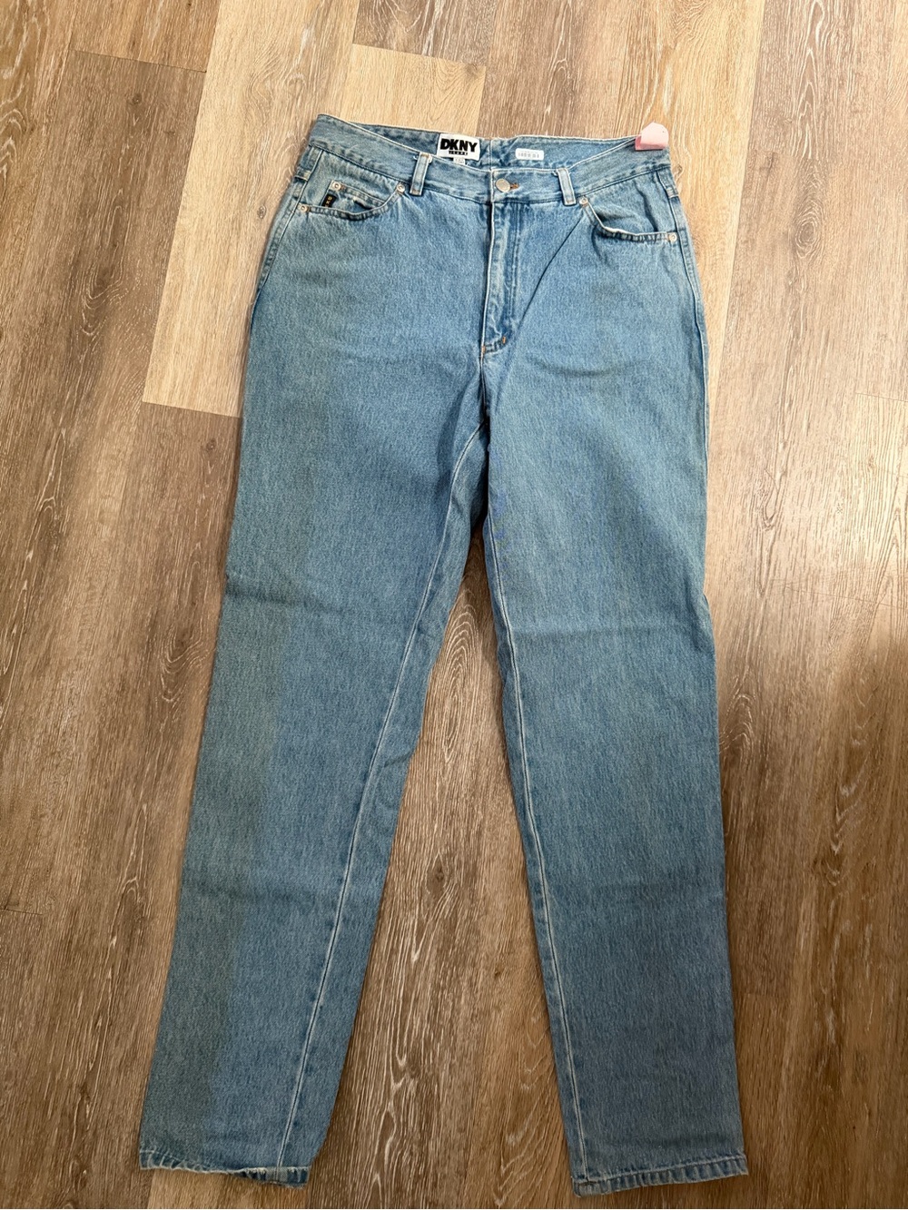 DKNY womens Straight Light Blue Denim Jeans